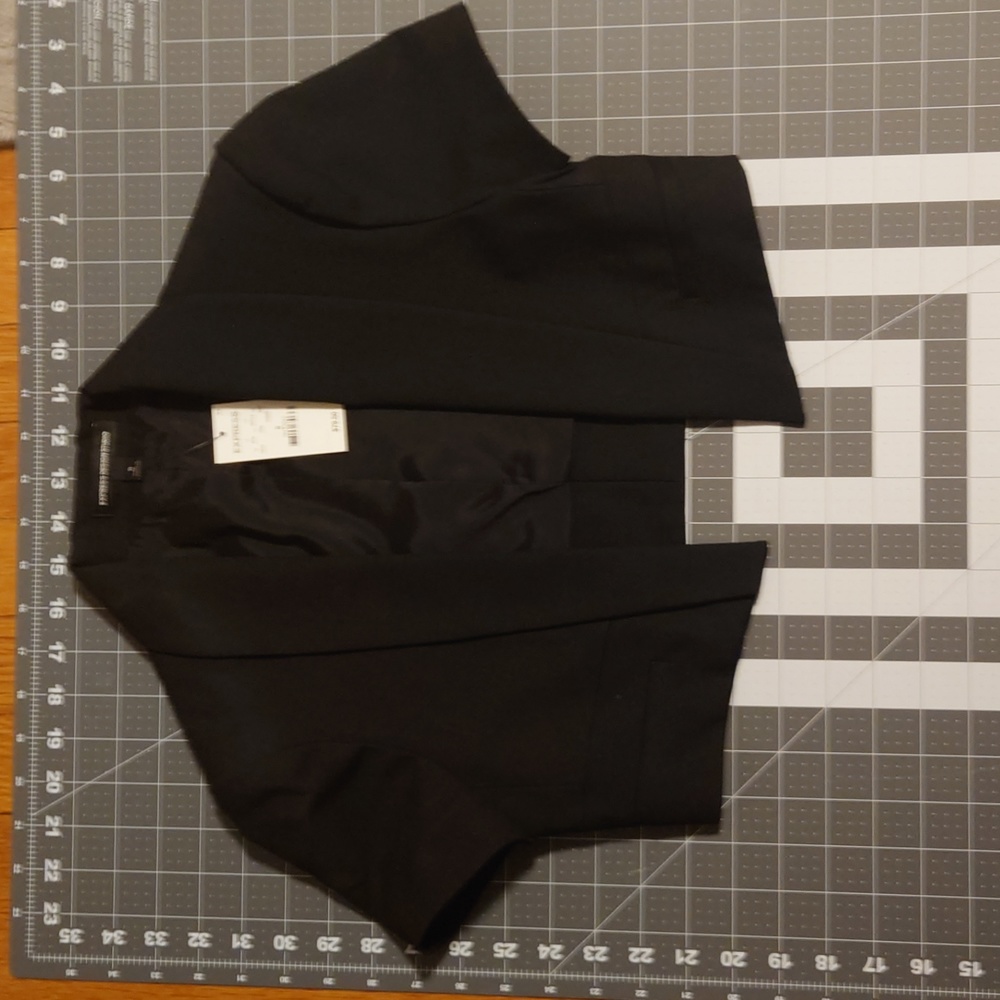 Express cropped blazer black sz 0 (xs)NWT